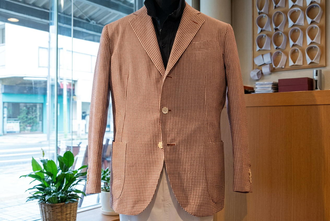 ZEGNA シルクサッカージャケットが完成しました。